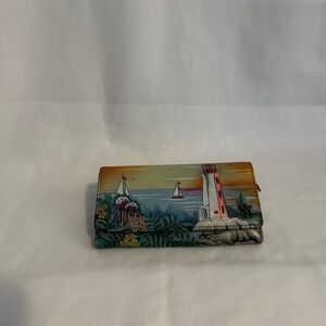 Anuschka Multicolor Hand-Painted Wallet